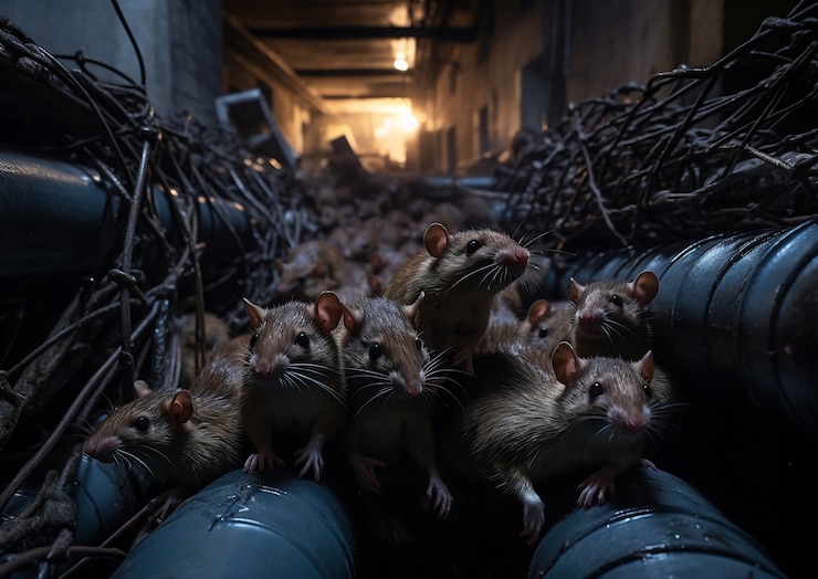 Free Photo mischief of wild rats