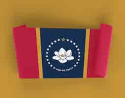 Free photo mississippi ribbon banner