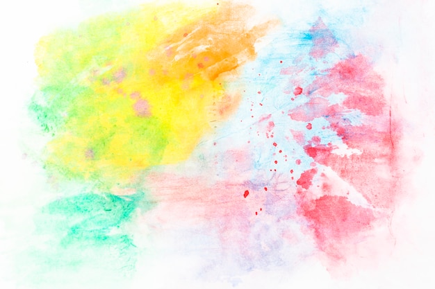 Mix of colorful watercolor