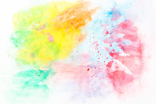 Mix of colorful watercolor