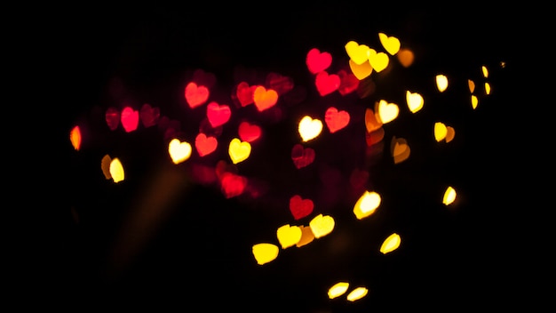 Mix of heart-shaped lights