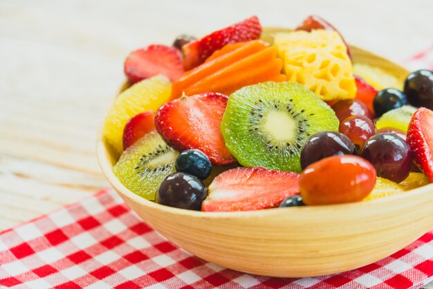 Mixed and assorted fruits