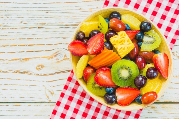 Mixed and assorted fruits