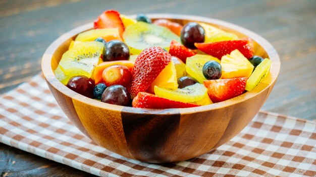 Mixed and assorted fruits