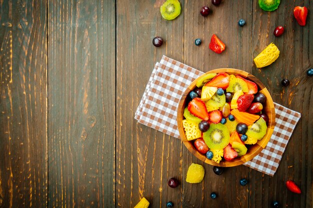 Mixed and assorted fruits