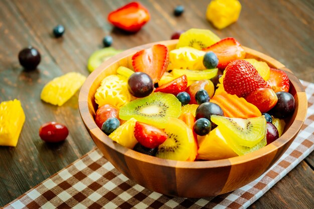 Mixed and assorted fruits