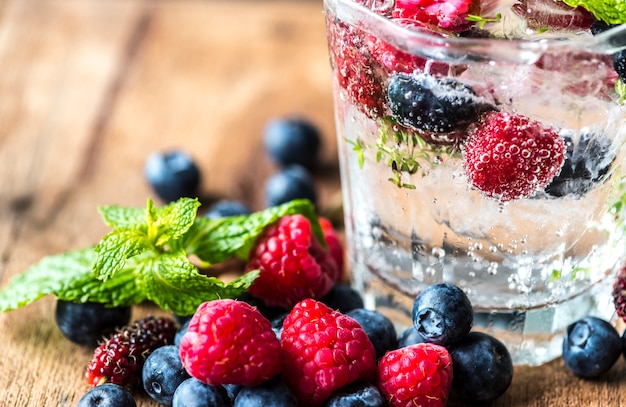 Mixed berry infused water recipe