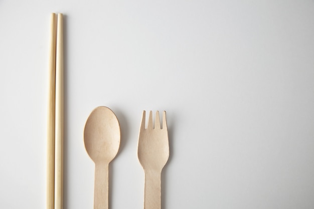Mixed of kitchen utencils for takeaway: asian chopsticks