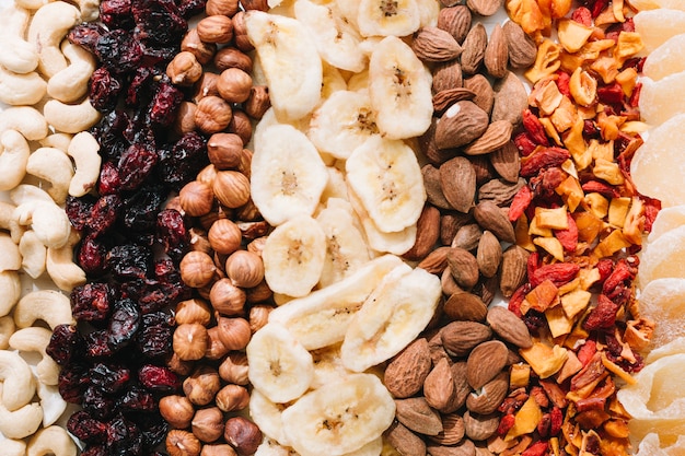 Mixed nuts and dried fruit