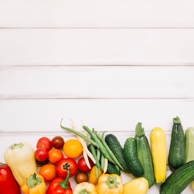 Mixed ripe vegetables