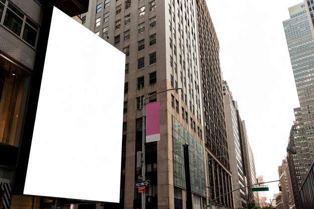 Mock-up billboard in city scape