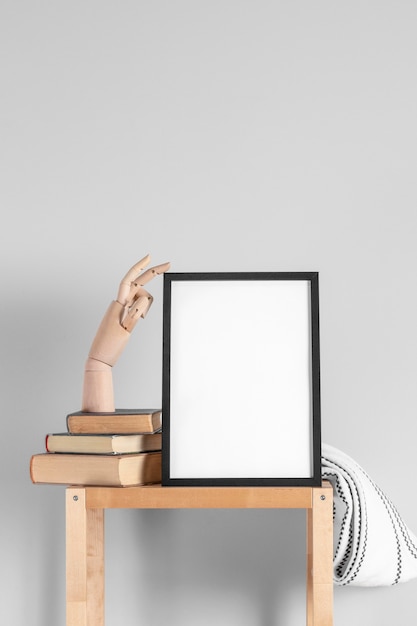 Free photo mock up frames on table