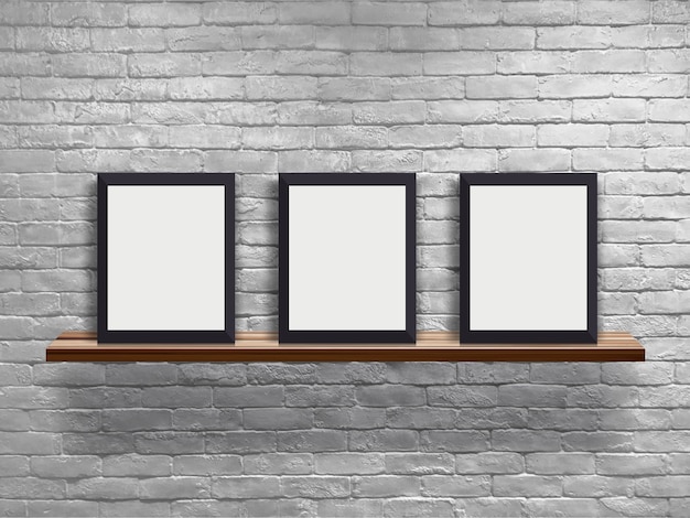 Download Frame on shelf mock up PSD file | Free Download