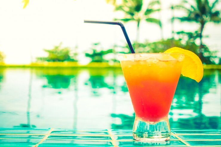 Free Photo mocktails glass