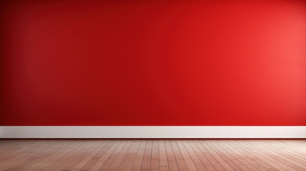 Free photo a mockup displayed against a vibrant red wall