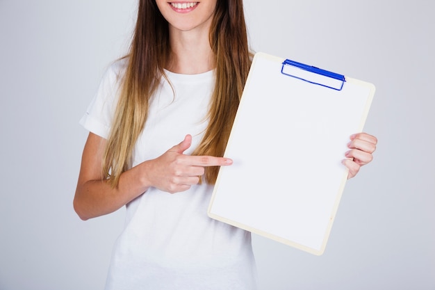 Model holding template clipboard