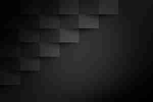 Free photo modern 3d black paper style background