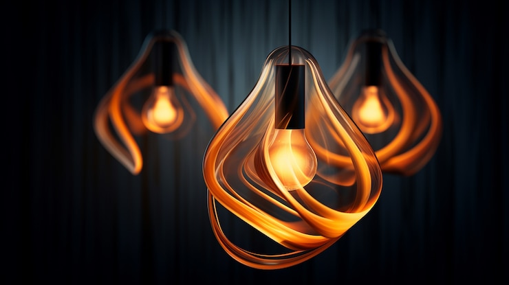 Free Photo modern 3d lamp design