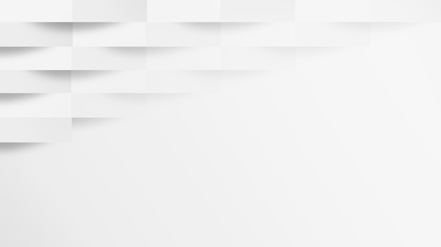 Бесплатное фото Современный 3d фон в стиле белой бумаги