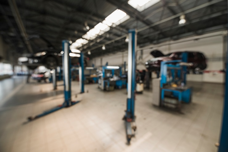 Free Photo modern automobile mechanic composition