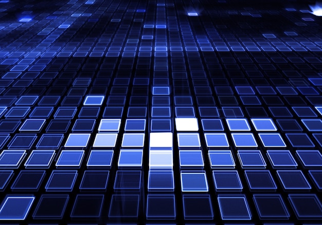 Modern blue squares background