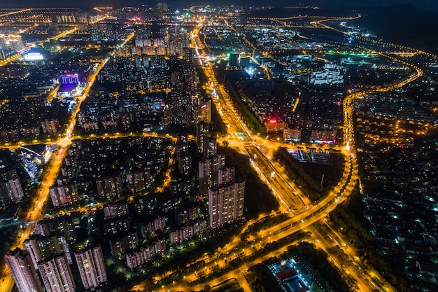 Free Stock Photo: Modern City Panorama Night View