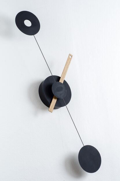 Modern clock on a wall