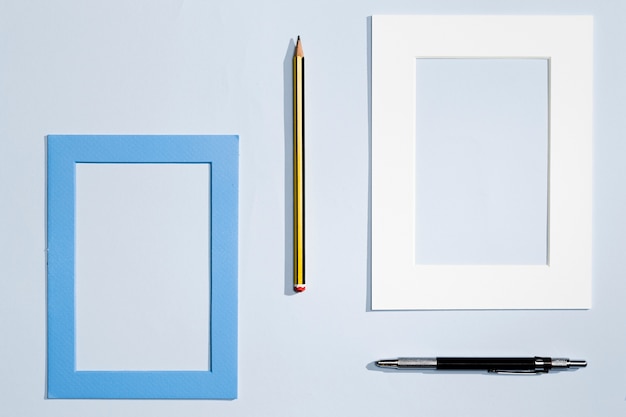 Modern design of stationery items and frame