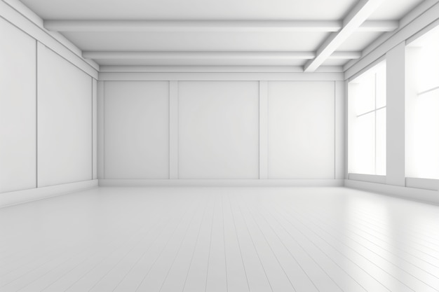 modern and empty room