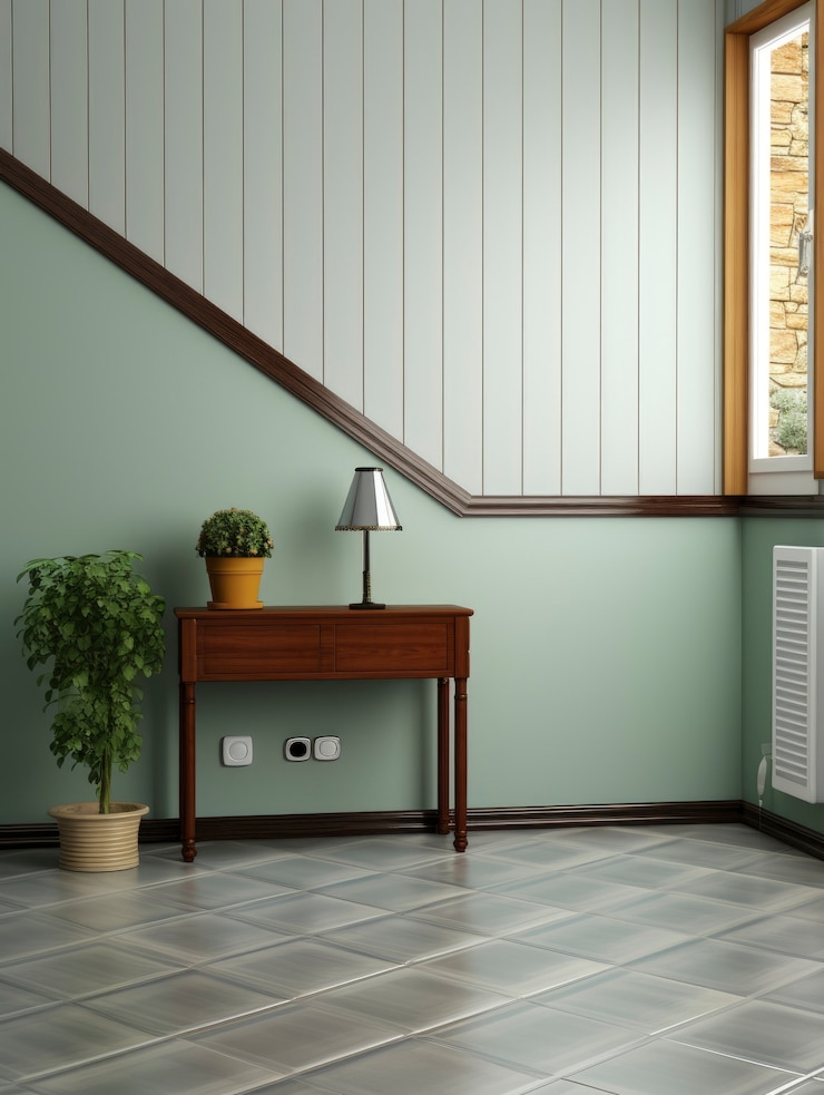 Free Photo modern entryway with furniture and home decor