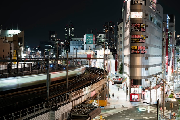 Foto gratuita vista urbana esterna moderna