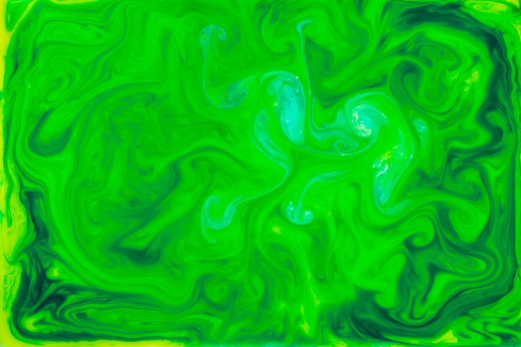 Free Photo modern fluid green artwork backdrop
