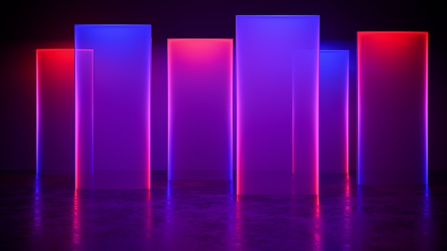 Modern futuristic neon light background