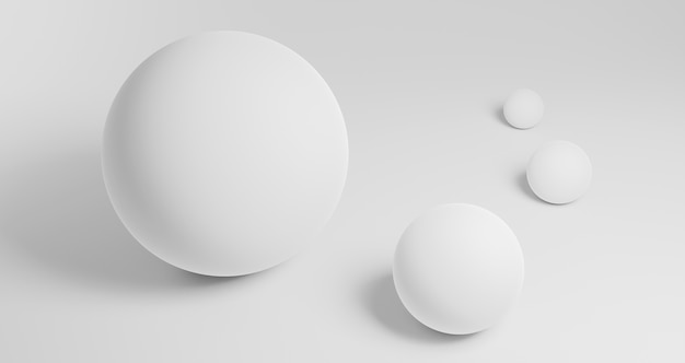 modern geometrical background with spheres