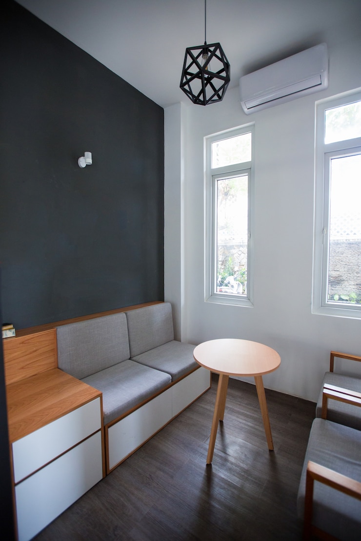 Free Photo modern gray design of small room