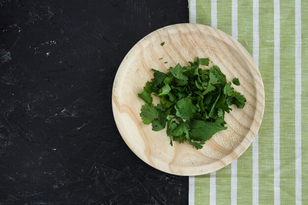 Modern kitchen composition with healthy ingredients