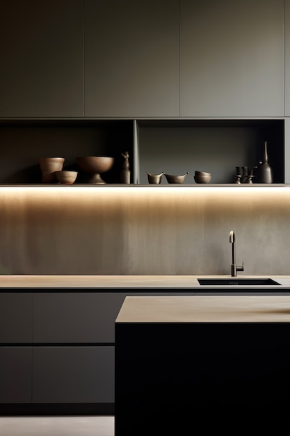 Free Photo | Modern kitchen interior design
