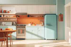 無料写真 現代的なキッチンインテリアデザイン