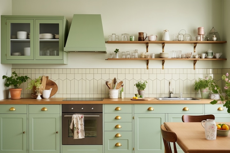 Free Photo modern kitchen interior design