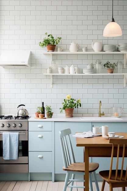 Foto gratuita interno della cucina moderna