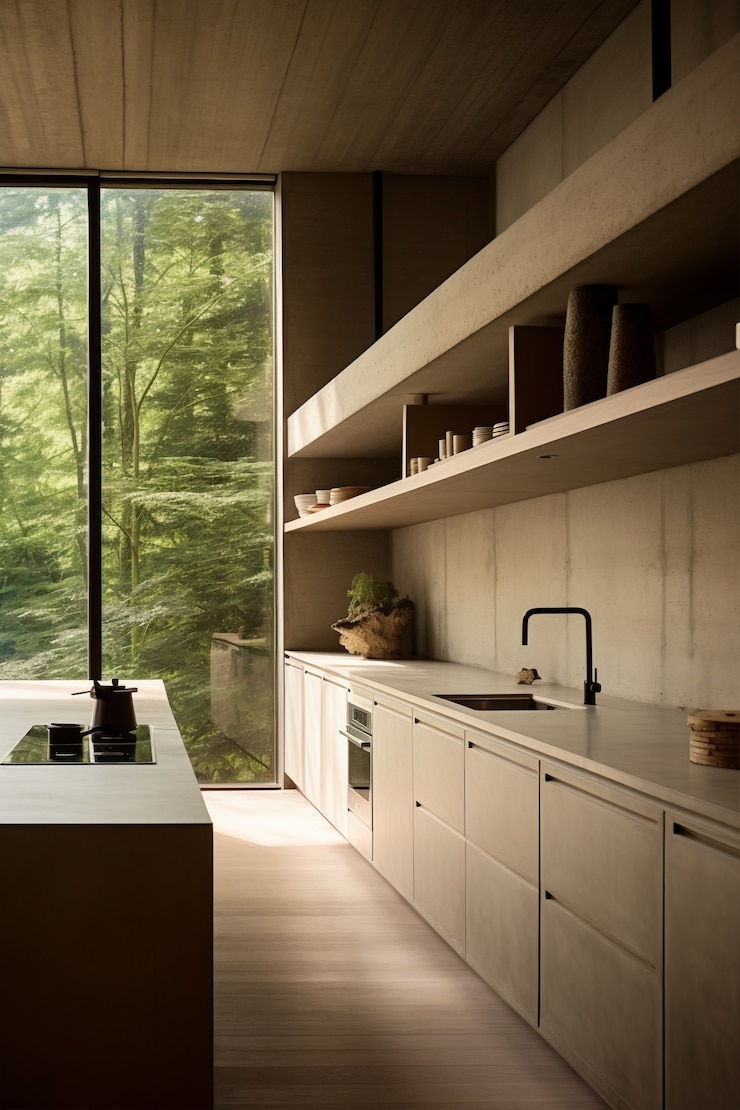 Free Photo modern kitchen interior design