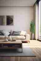 Free photo modern living room interior design