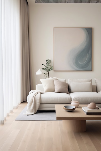 Foto gratuita soggiorno moderno interior design