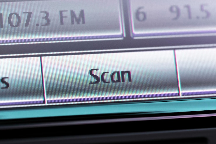 Free Photo modern luxury car dashboard with big display