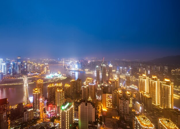 Modern metropolis skyline, Chongqing, China,