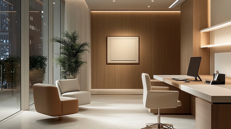 Free Photo modern and minimalist office