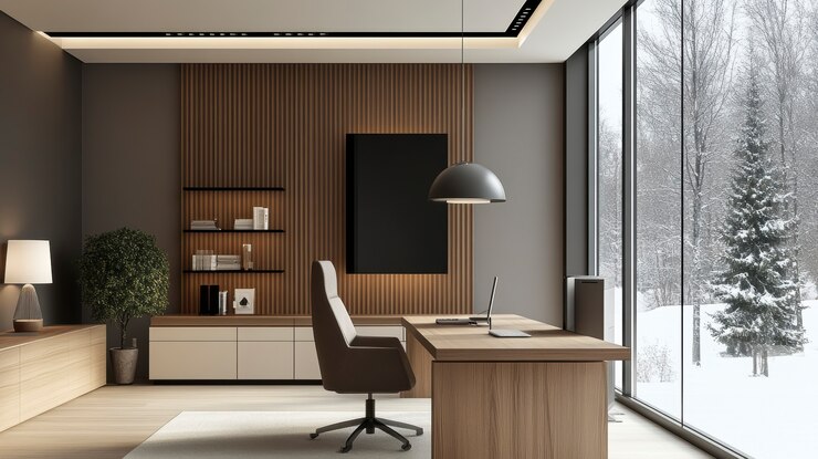 Free Photo modern and minimalist office