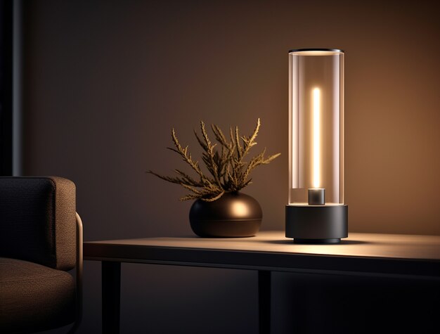 Modern photorealistic lamp design