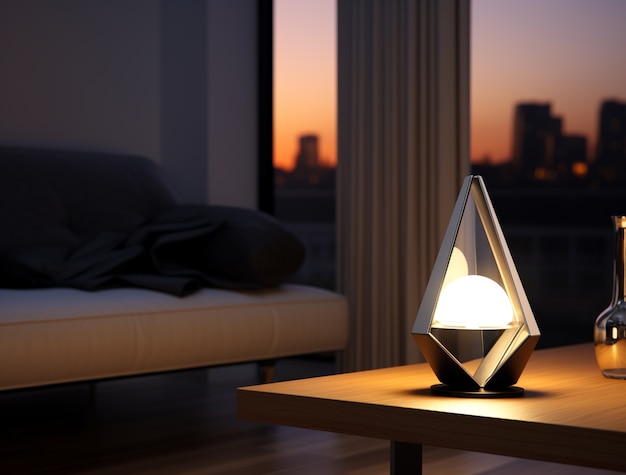 Free photo modern photorealistic lamp design