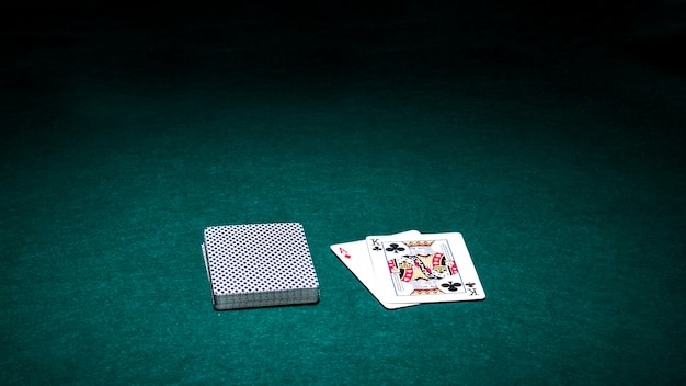 Modern poker cards composition